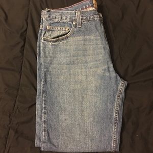 Men’s red Camel bootcut jeans